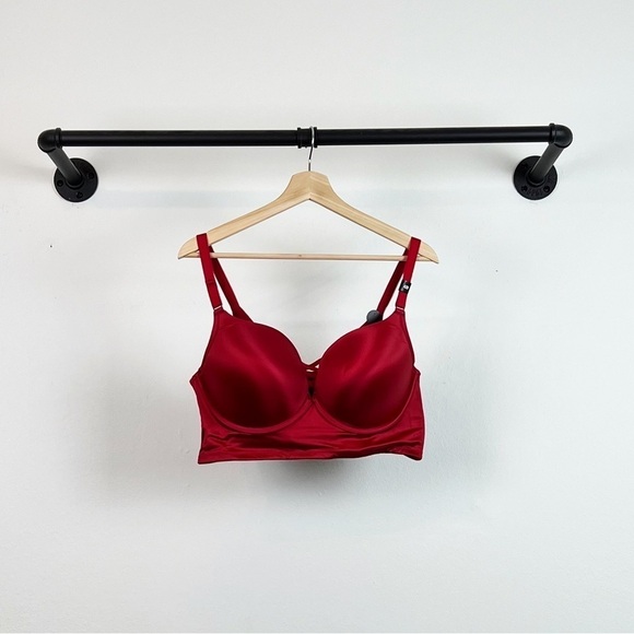 NWT Torrid Longline Xo Push Up Bra - Shine Red With 360° Back Smoothing™ - Picture 6 of 10